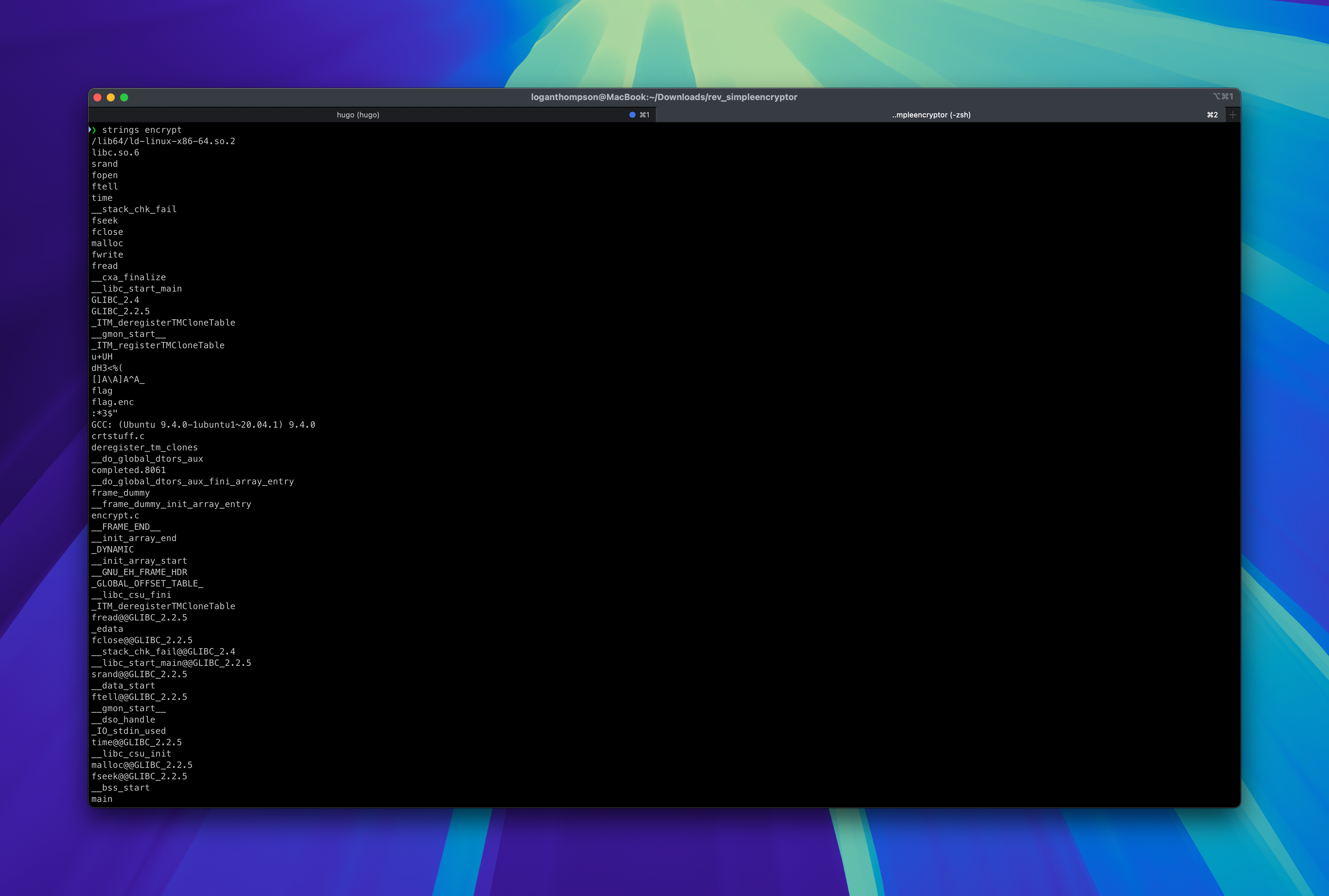 Strings Output